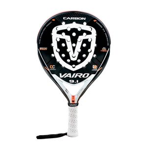 PALETA VAIRO CARBON 9.1 PADEL NGO/BCO CON FUNDA