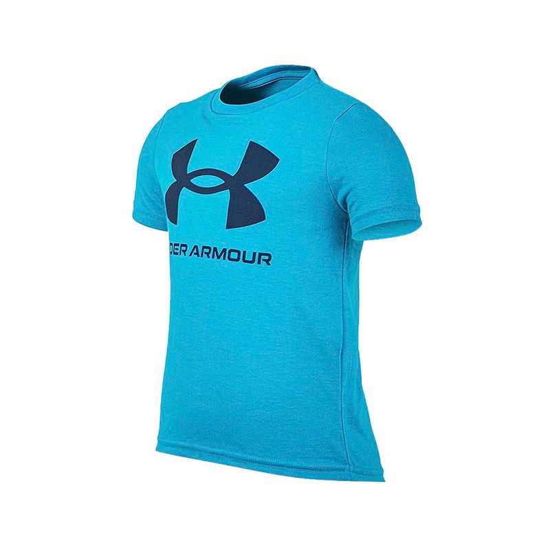 REMERA-UNDER-ARMOUR-SPORTSTYLE-LOGO-TURQ.LG-AZ-NIÑO-