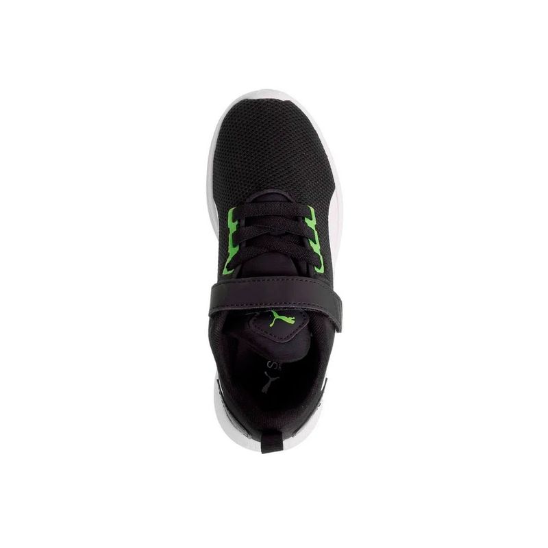 ZAPATILLAS-PUMA-FLYER-RUNNER-NGO-BCO-VRD-FLUOR-MODA-NIÑO