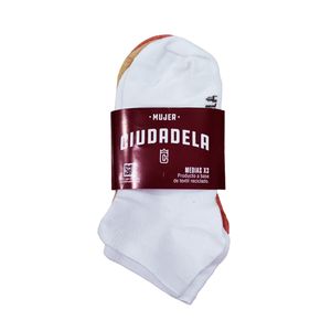 SOQUETES CIUDADELA ECOLOGICOS PACK X3 NJ/AM/BC MUJER