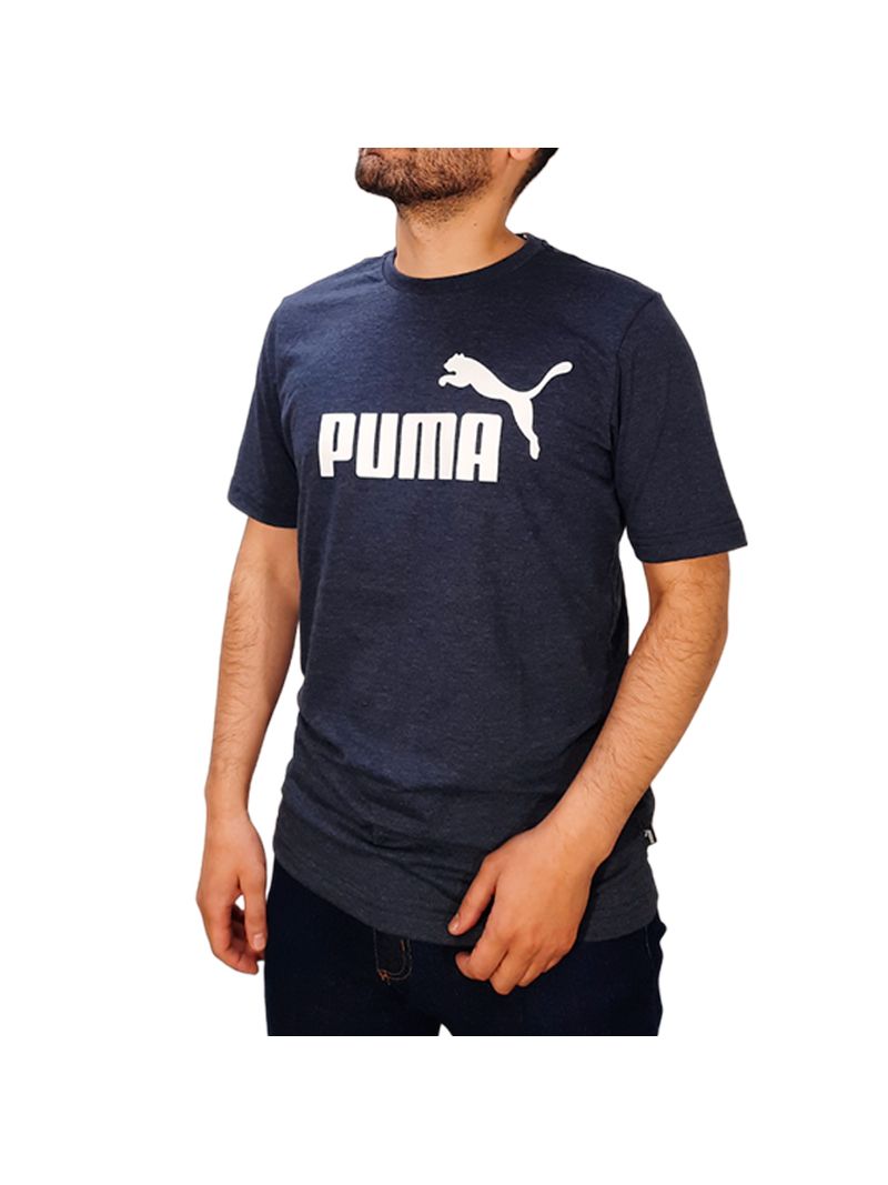 REMERA PUMA ESSENTIALS HEATHER MODA AZ LT BCA HOMBRE