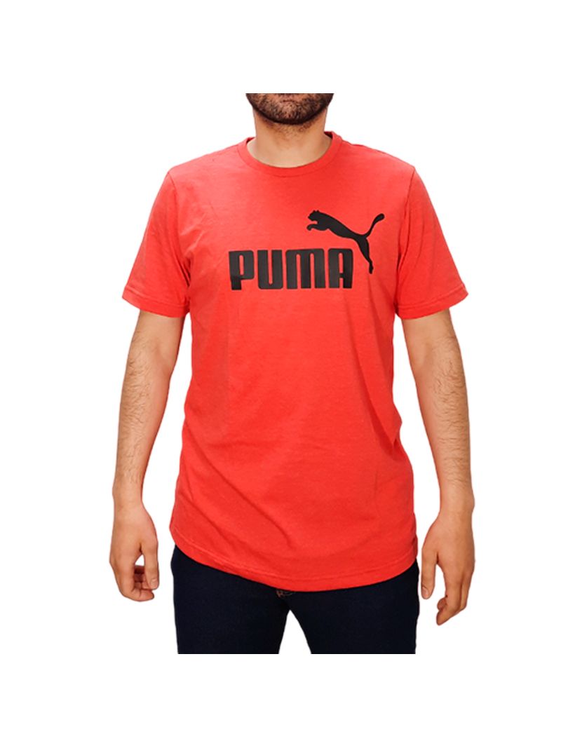 REMERA PUMA ESSENTIALS HEATHER MODA RJO LT NGO HOMBRE