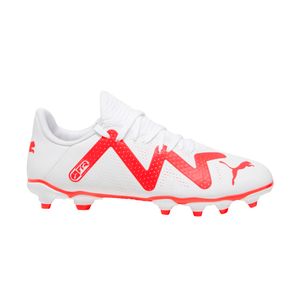 BOTIN PUMA FUTURE PLAY FG/AG BCO/RSA NIÑO FUTBOL