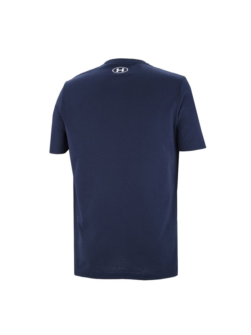 Camiseta UNDER ARMOUR Hombre (Algodón - Azul - M)