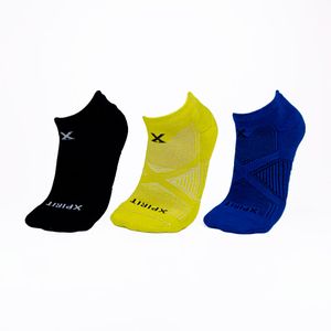 SOQUETES XPIRIT LOW CUT 3 PACK NG/LIMA/AZ