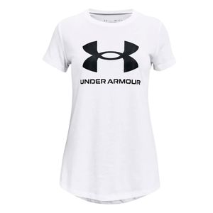 REMERA UNDER ARMOUR SPORTSTYLE LOGO BCO LT/NGO TRAINING NIÑAS