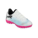 BOTINES-PUMA-FUTURE-7-PLAY-TT-FUTBOL-BCO-CLT-NGO-RSA-NIÑOS