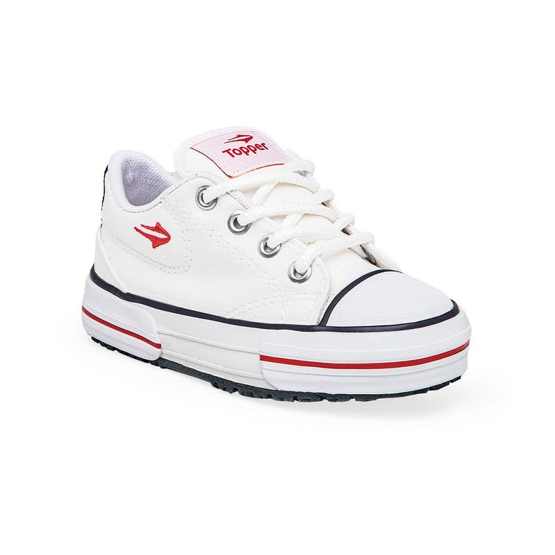 ZAPATILLAS-TOPPER-NOVA-LOW-MODA-BCO-NIÑOS-UNISEX