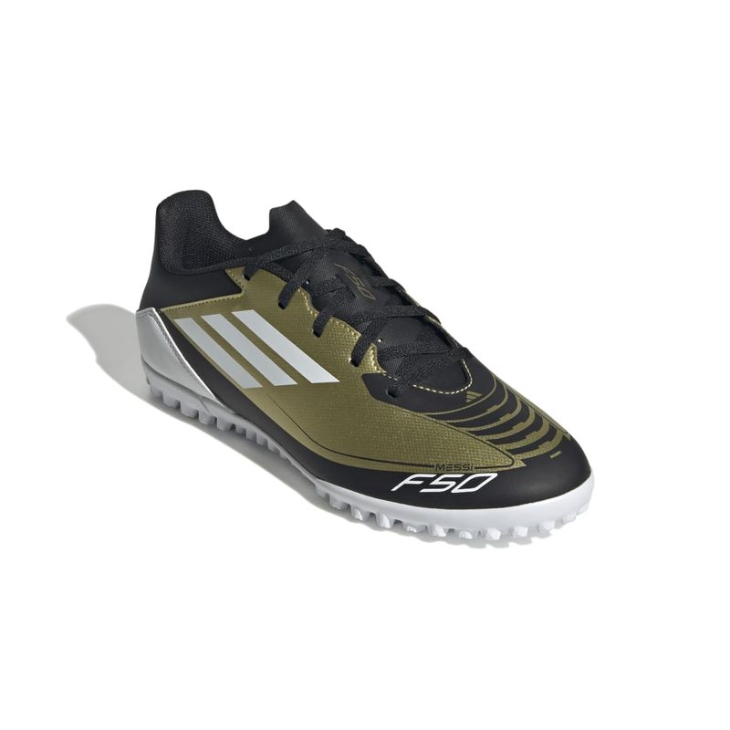 BOTINES-ADIDAS-F50-CLUB-TF-MESSI-FUTBOL-NGO-DOR-BCO-