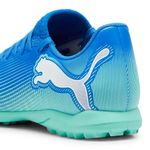 BOTINES-PUMA-FUTURE-7-PLAY-TT-FUTBOL-TURQ-VRD-NIÑO-