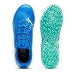 BOTINES-PUMA-FUTURE-7-PLAY-TT-FUTBOL-TURQ-VRD-NIÑO-