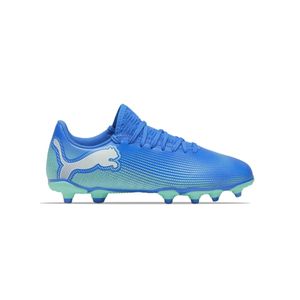 BOTIN PUMA FUTURE 7 PLAY FG/AG TURQ/VRD FUTBOL NENE
