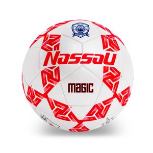PELOTA NASSAU MAGIC Nº5 FUTBOL RED/BCO
