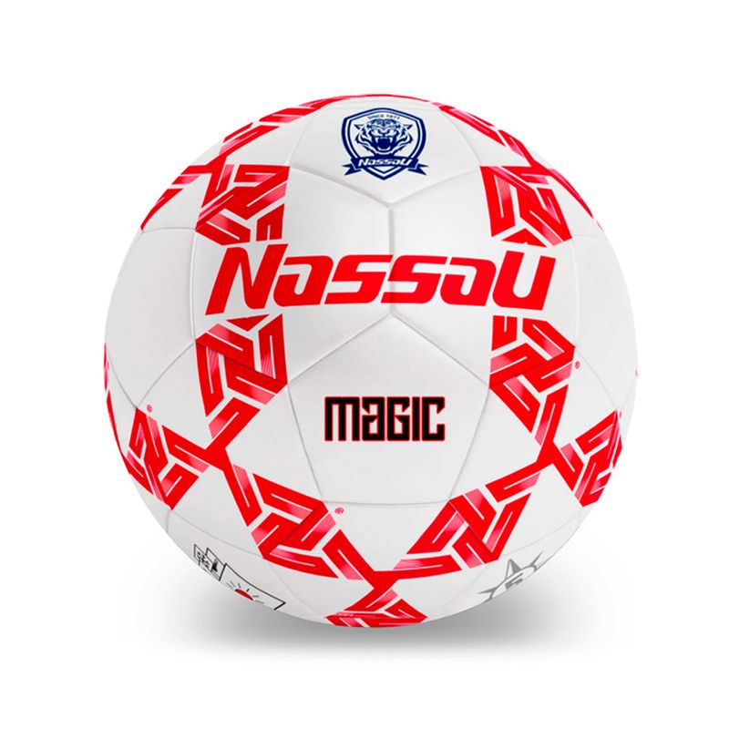 PELOTA-NASSAU-MAGIC-Nº5-FUTBOL-RED-BCO
