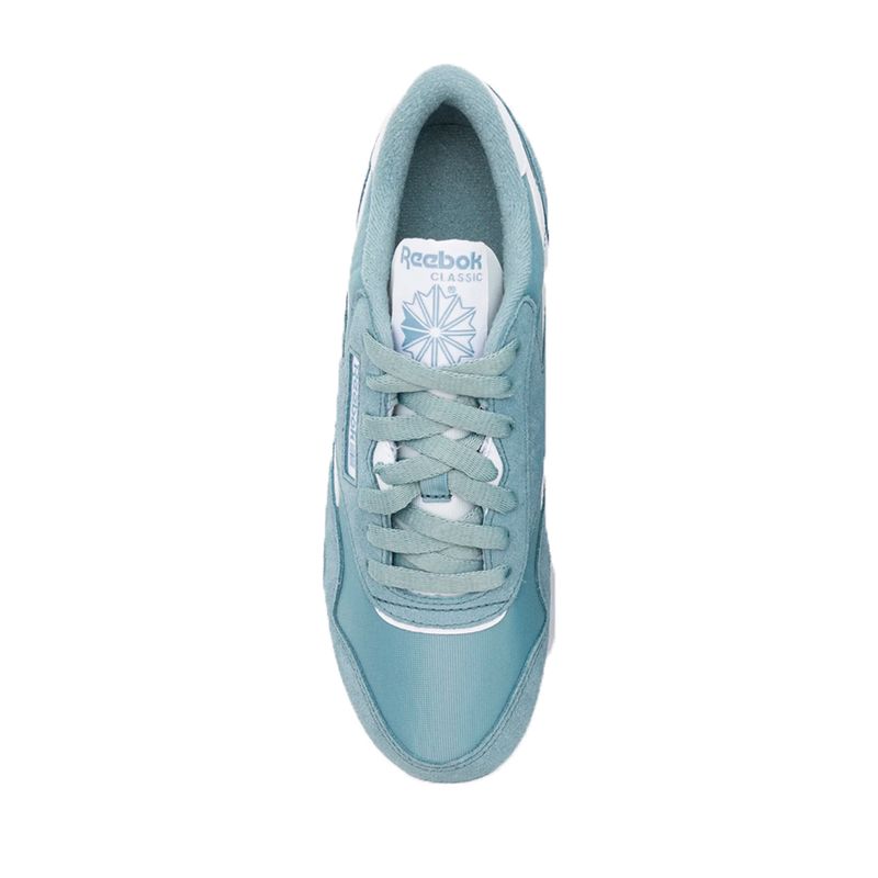 ZAPATILLAS-REEBOK-CLASSIC-NYLON-MODA-VRD-BCO-MUJER
