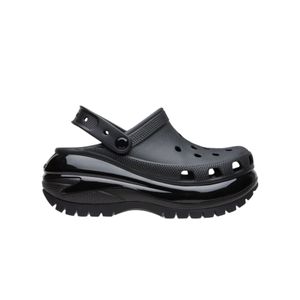 ZUECO CROCS CLASSIC MEGA CRUSH CLOG BLACK NGO