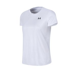 REMERA UNDER ARMOUR TECH SOLID TRAINING BCO MUJER
