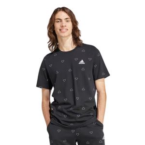 REMERA ADIDAS SEASONAL ESS NGO/BCO MONOGRAM MODA HOMBRE