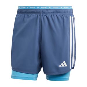SHORT ADIDAS OTR E 3S 2IN1 S AZULINO T/BCA C/CALZA TURQ RUNNING HOMBRE