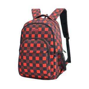MOCHILA KOSSOK PIEM-363 RJO/NGO(CUADROS)