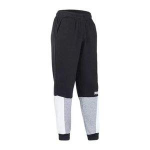 PANTALON PUMA ESS+BLOCK SWEATPANT MODA NGO/BCO/GRS HOMBRE