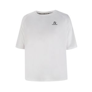 REMERA TOPPER TRAINING LOOSE BCO MUJER