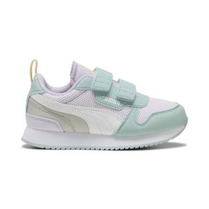 ZAPATILLAS PUMA R78 V PS MODA LILA/VRD/BCO NIÑA