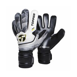 GUANTES TOPPER VECTOR LEAGUE II FUTBOL BCO/NGO