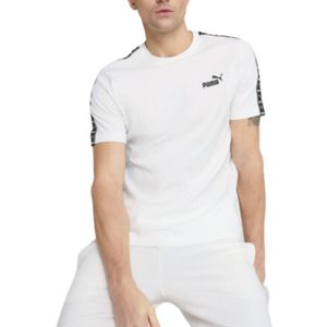 REMERA PUMA ESSENTIALS TAPE MODA BCO/NGO HOMBRE