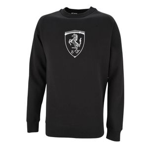 BUZO PUMA FERRARI RACE BIG SHIELD CREW MODA NGO LG/BCO HOMBRE