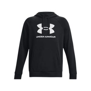 BUZO CANGURO UNDER ARMOUR RIVAL FLEECE MODA GRS/BCO HOMBRE