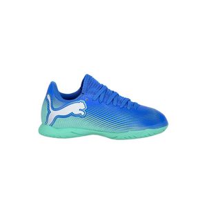 BOTINES PUMA FUTERE 7 PLAY IT JR TURQ/VRD FUTBOL NIÑO