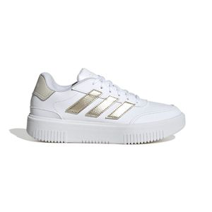 ZAPATILLAS ADIDAS COURTBLOCK BOLD MODA BCO/ORO MUJER