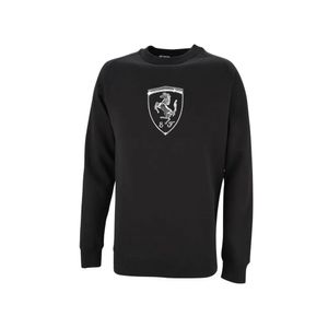 BUZO PUMA FERRARI RACE BIG SHIELD CREW MODA NGO LG/BCO HOMBRE