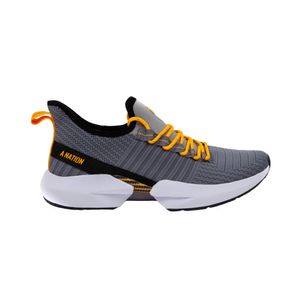 ZAPATILLAS A NATION THE BRAKER GRAPHITE/ORANGE RUNNING HOMBRE